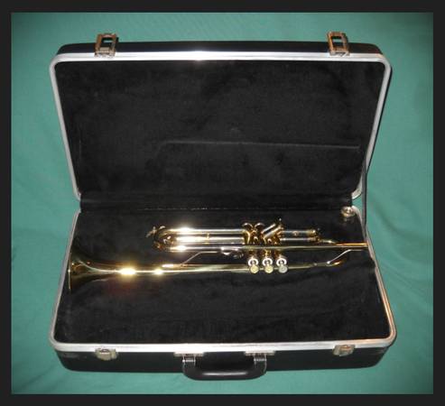 Vintage BLESSING Scholastic Trumpet w Hard Case *Mid‑1960s Classic 1