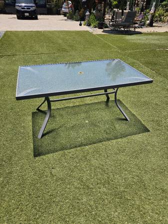 Rectangular Patio Table - Good Condition 1