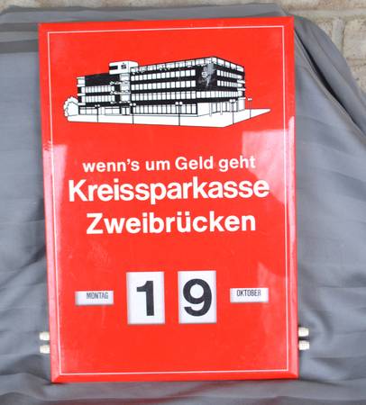 Vintage German Perpetual Wall Calendar 1