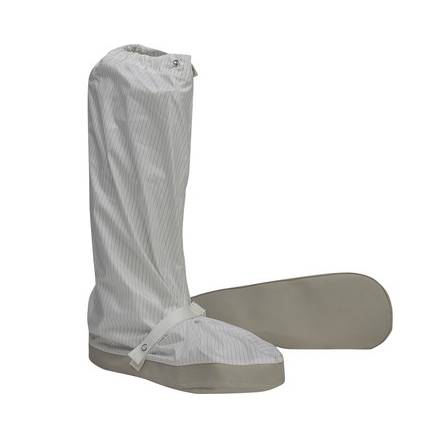 Cleanroom Protective Boots Shoe Covers - Size Large - White - 3 Pairs 1