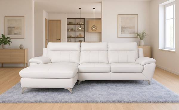 BRAND NEW Genuine Top Grain leather sectional sofa and chaise 1