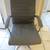 Office Chair Grey Leather Chrome Seat Adjustable LIKE NEW! 1 thumbnail