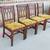 Antique Mahogany dining Chairs set of 4 11 thumbnail