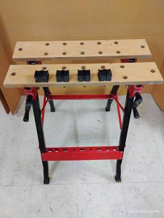 Work Table with Adjustable Clamps 1