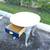 Broyhil solid oak corner table $40 firm 2 thumbnail