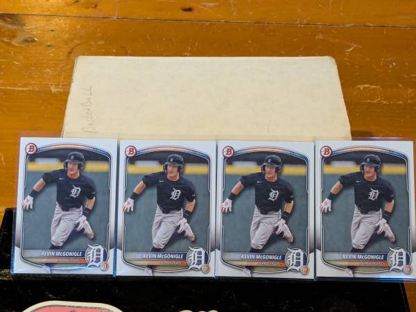 Kevin McGonigle Rookie Lot of 4 1