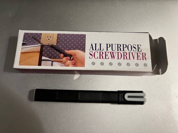 All Purpose Screwdriver - 4 bits, 2 flat and 2 phillips screwdriver 1