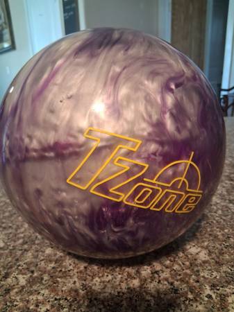 Purple  bowling ball 1