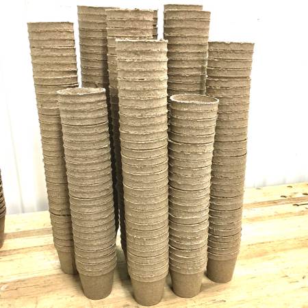 NEW! 3” Peat Pots for Seed Planting by Jiffy. Organic, Biodegradable, 1