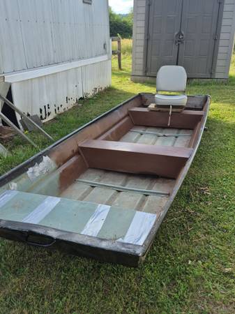 Jon boat trade no title or trailer has to pick up 1