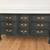 Solid wood forest green dresser with gold accent handles - lined drawers 2 thumbnail