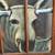 Signed Cabin Art Moose Painted Window 4 thumbnail
