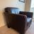 Brown Leather Pottery Barn Couch + Chair Set 6 thumbnail