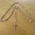 Fashion Rhodium Small Bead w/Crystal Rosary Necklace RDROSE20 1 thumbnail