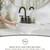 Phiestina 4 Inch Bathroom Sink Faucet Pull Out,3 Hole Matte Black Centerset Laun 8 thumbnail