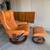 Ekornes Stressless Wing Recliner and Ottoman, Copenhagen 6 thumbnail