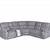 Sectional couch with two electronic recliners 2 thumbnail