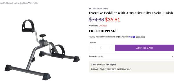 Pedal Exerciser fabricado por DRIVE Medical - $15 (Vienna)63471432161795121