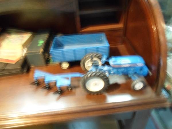 tractor, wagon, plow 1