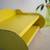 Vintage modern industrial cheerful yellow small hanging metal shelf 5 thumbnail