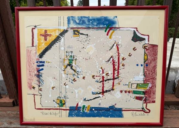 Randy Lee White “Below the Surface” 1983 Signed Hand-Colored Lithograph 21/6 1