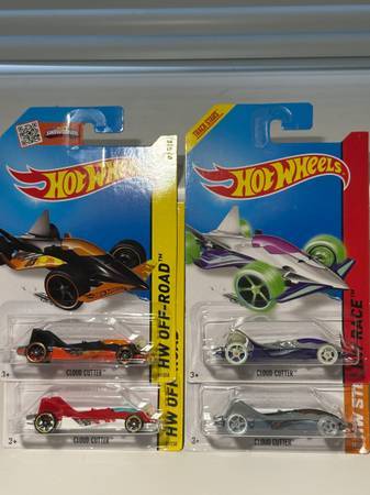 New! Hot Wheels: Cloud Cutter (Grey, Purple, Red, Black) 1