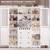 72" Tall Kitchen Storage Cabinets with Doors and Open Shelves, 58" Wid 5 thumbnail