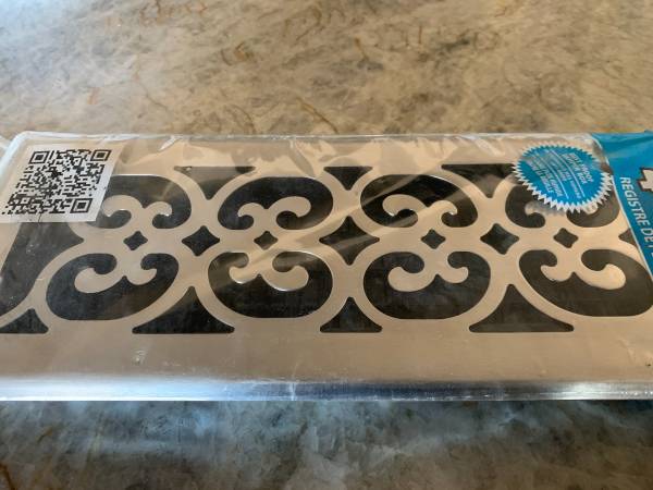 NEW Decor Grates Floor Register 4" x 12" Nickel 1