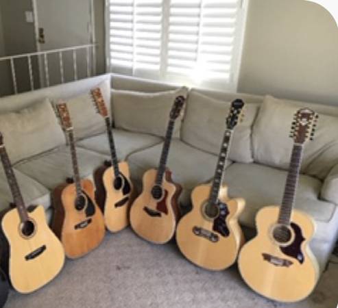 $100 Stagg 6-Guitar Stand Upright Coat Rack Style Acoustic or Electric 1