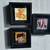 18 DIFFERENT ALCOHOL INK TILES IN SHADOW BOXES BY LOCAL ARTIST 5 thumbnail