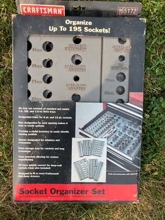 Craftsman socket organizer for 195 sockets 1