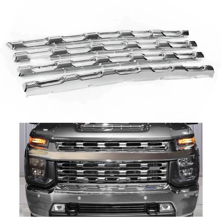2020-2023 Chevy Silverado 2500HD 3500 HD Overlay Chrome Grill Cover 1