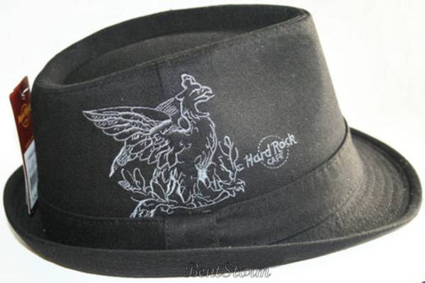 NEW Hard Rock Cafe Honolulu Hawaii Mens Fedora Griffin Bird Hat 1