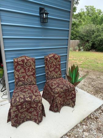 3 x Matching Dining Chairs Nailhead Trim Special Ordered 1