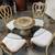 Round glass topped table and 4 chairs 3 thumbnail
