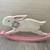 Easter Decoration - Vintage Wooden Rocking Rabbit 1 thumbnail