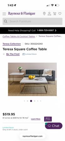 Square Coffee table surface worn from cleaner 1