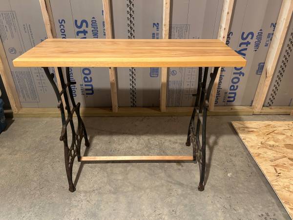 Custom Hickory side table 1