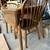 Beautiful Vintage Golden Oak Dropleaf Table With Two Chairs 6 thumbnail
