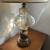 Beautiful Vintage Glass Table Lamp With Shade 5 thumbnail