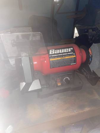 Bauer bench grinder 1