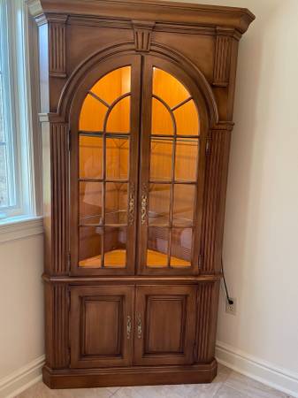 Pennsylvania House Solid Cherry Corner Cabinet 1