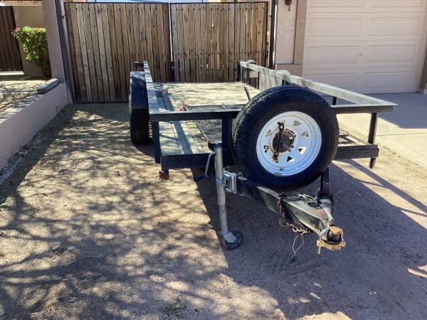 Single axel pull trailer 1