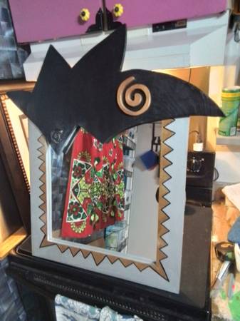 Handcrafted Design Artistic Mirror 29x31" 1