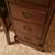 Antique Cherry Kneehole Desk with Glass Top &Chair 4 thumbnail