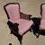 Pair Set of 2 Cane Sides Victorian Vintage Mauve Chairs Accent Side Chair Armcha 3 thumbnail