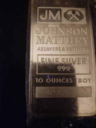 TEN OUNCE .999 SILVER BAR 1
