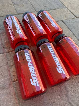 Snap-On Tools Water Bottle Translucent Red 1L Racing Polycarbonate Nal 1