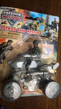 Action figure on atv Patrol & Rescue Freedom Mission new original box 1