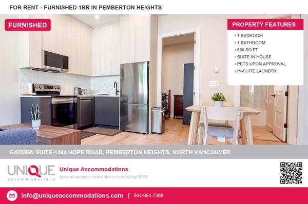 UniqueAccommodations.com ID:5659 Charming 1 bedroom Garden Suite 1